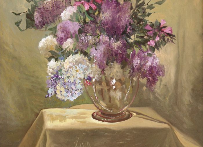 Lilacs with Blue