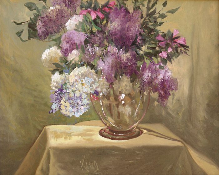 Lilacs with Blue